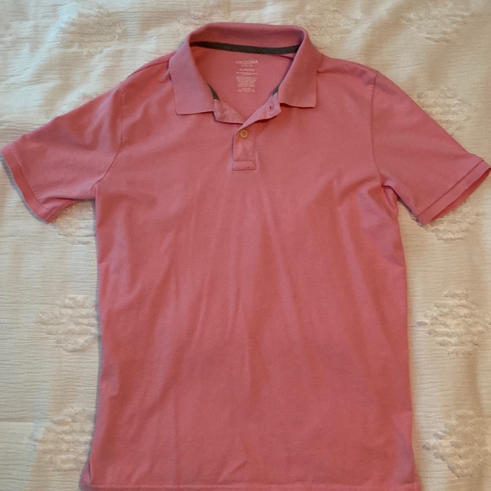 Arizona Boys XL (18/20) pink polo shirt